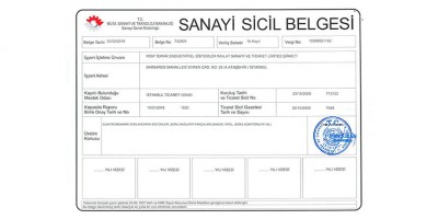 Мы получили Свидетельство о промышленной регистрации, чтобы открыть новые горизонты в экспорте...