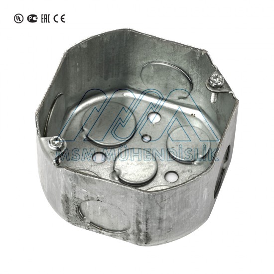 Восьмиугольная Распределительная Коробка / 102x102x38 мм