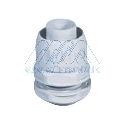 Соединитель Для Гофрированной Трубы С Резьбой /Импортный (Серая/Черная)