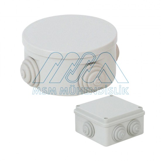 Коробка Пластиковая Непрозрачная (С Сальниками / IP44)